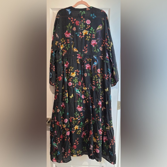 Johnny Was Butterfly Floral Tie Back Dress - Picture 4 of 6